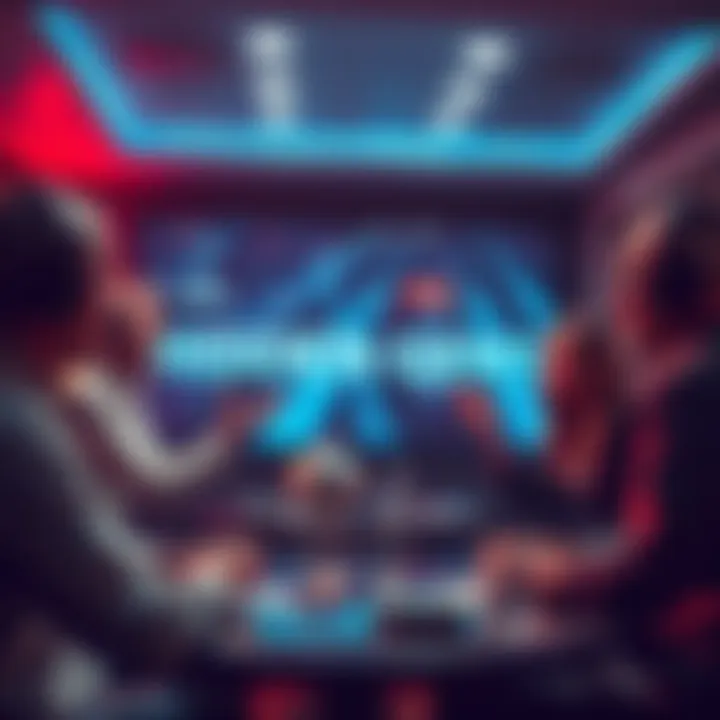 Group of people sharing hidden gem topics like exorcisms and UFOs during a lively discussion.